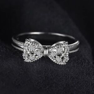 Sterling Silver Promise Love Knot Ring
